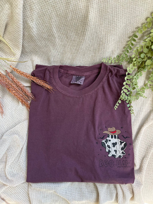 Boo Haw Embroidered Tee