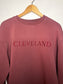 Cleveland Maroon Embroidered Sweatshirt