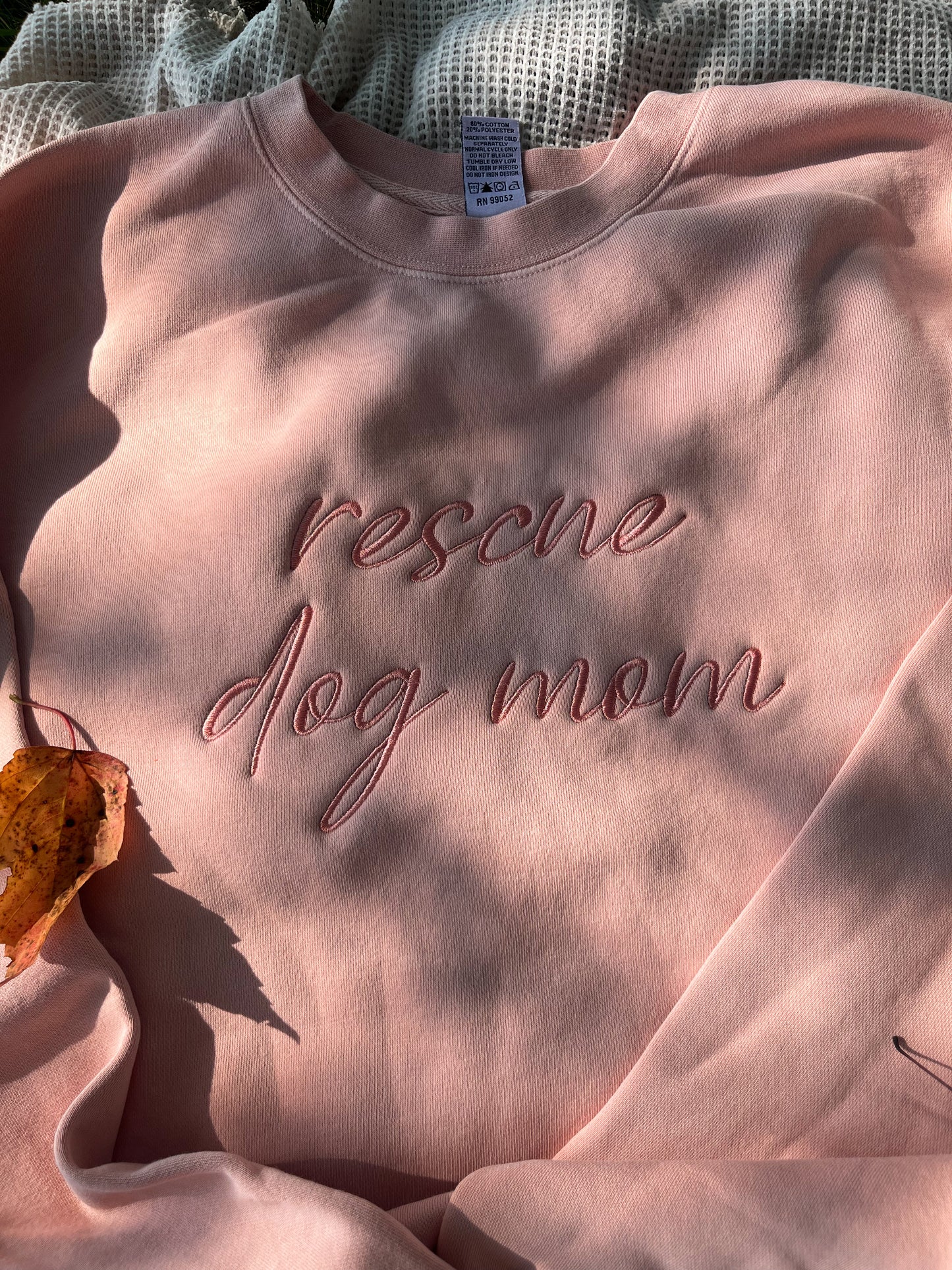 Custom Pet Mom Embroidered Sweatshirt