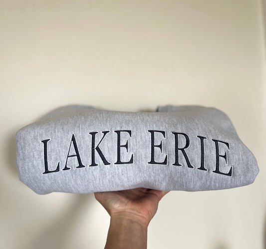 Lake Erie Embroidered Heavyweight Crew