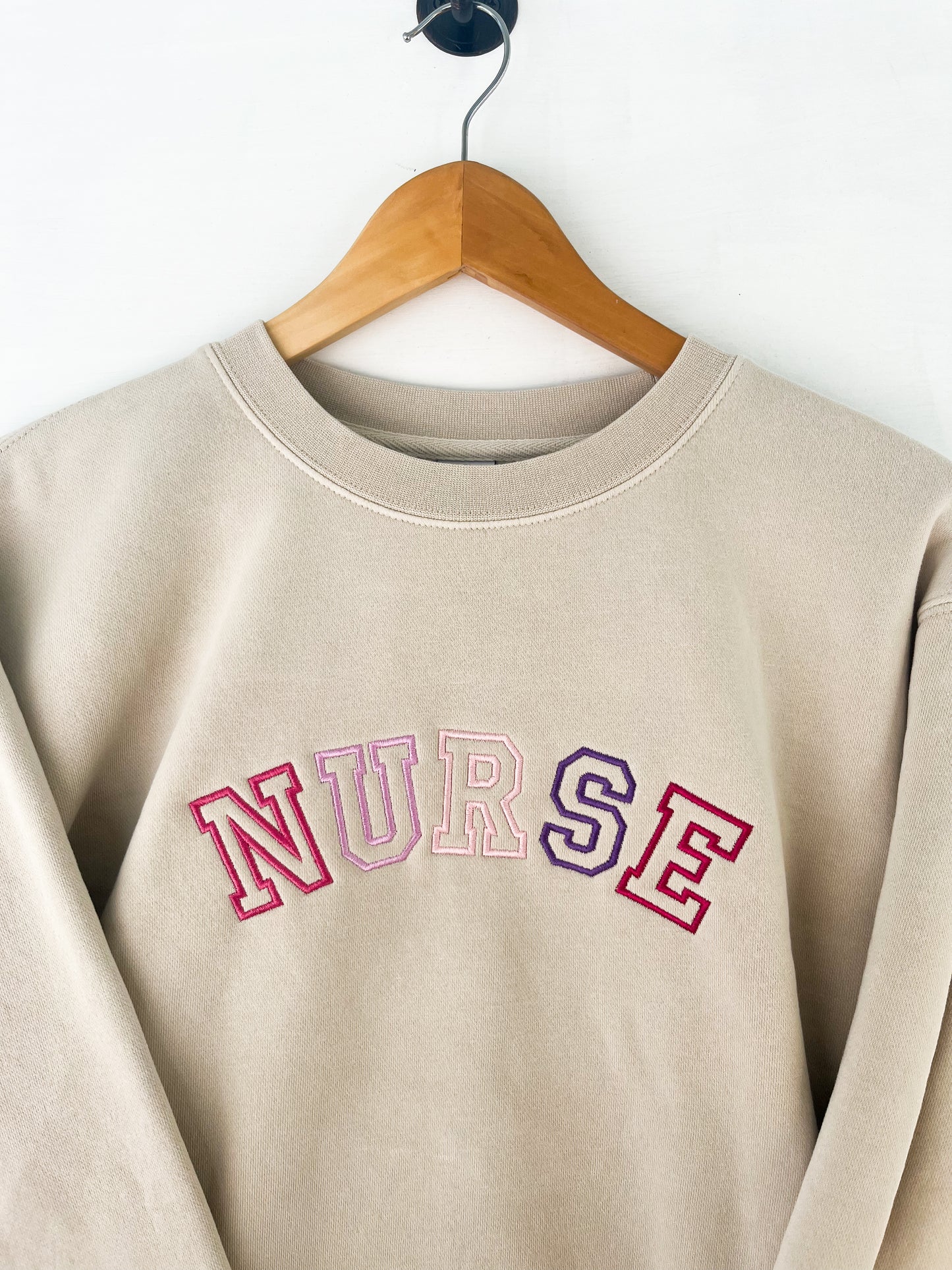 Nurse Block Embroidered Sweatshirt