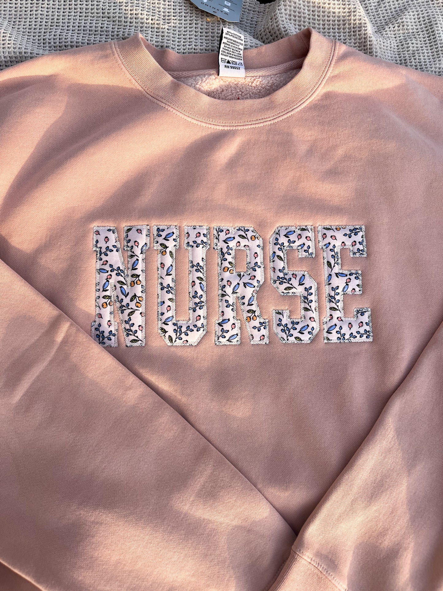 Nurse Applique Sweatshirt